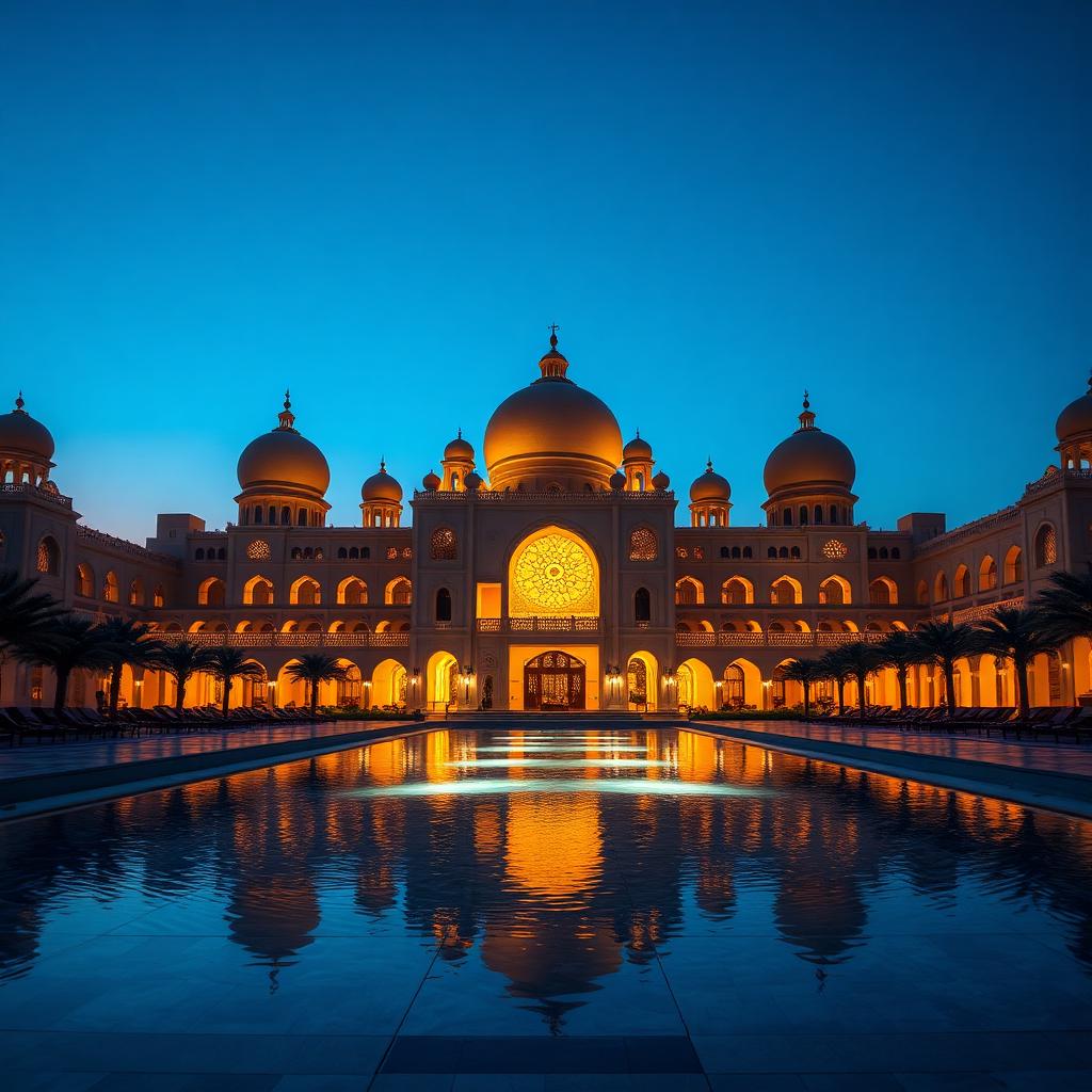 Emirates Palace Mandarin Oriental in Abu Dhabi at twilight — from Din Tanovic's hotel journal